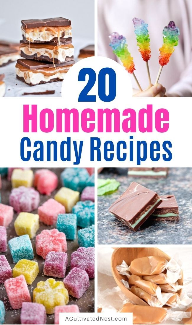 20 homemade candy recipes that are delicious and easy to make