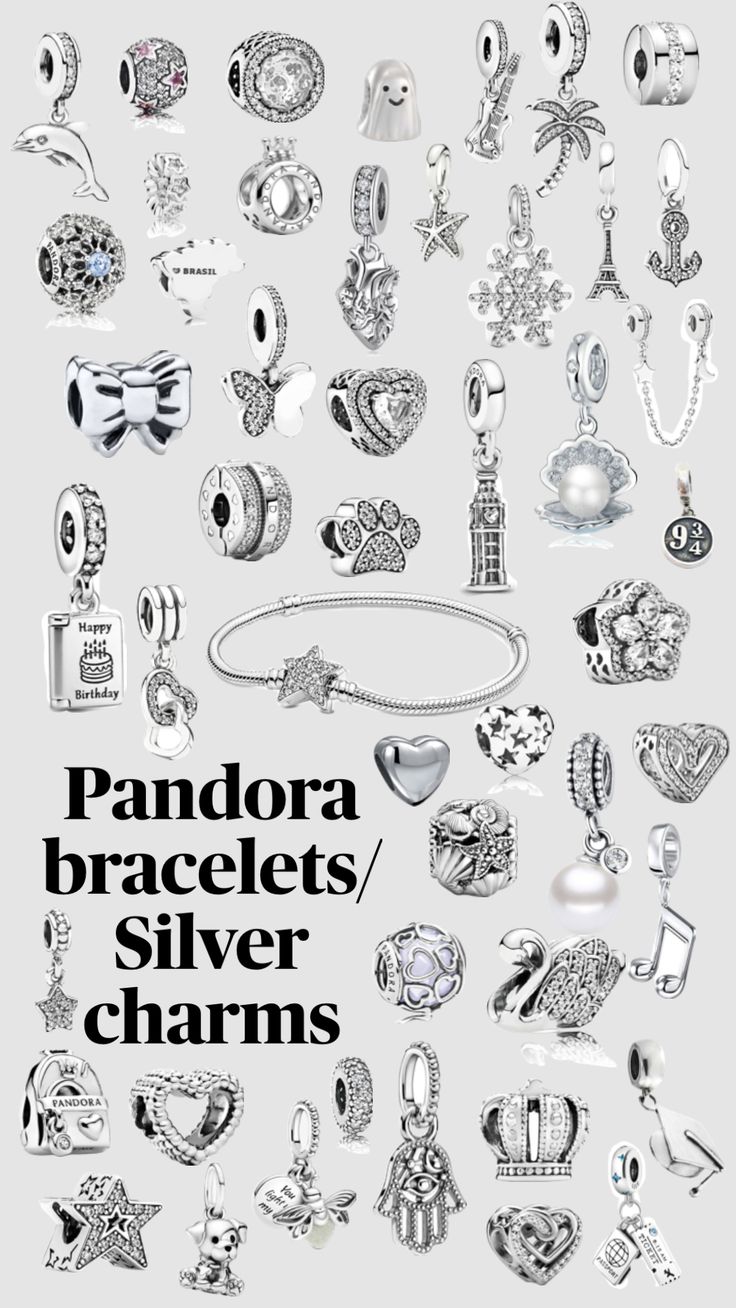 #pandora Pandora Bracelet Charms Ideas, Pandora Bracelet Designs, Pandora Bracelet Silver, Pandora Armband, Pandora Jewelry Charms, Charms Pandora, Bracelet Pandora, Wrist Jewelry, Jewelry Accessories Ideas