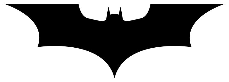 the batman symbol is shown in black and white