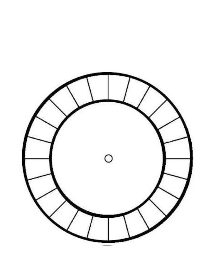 a drawing of a circular object in black and white