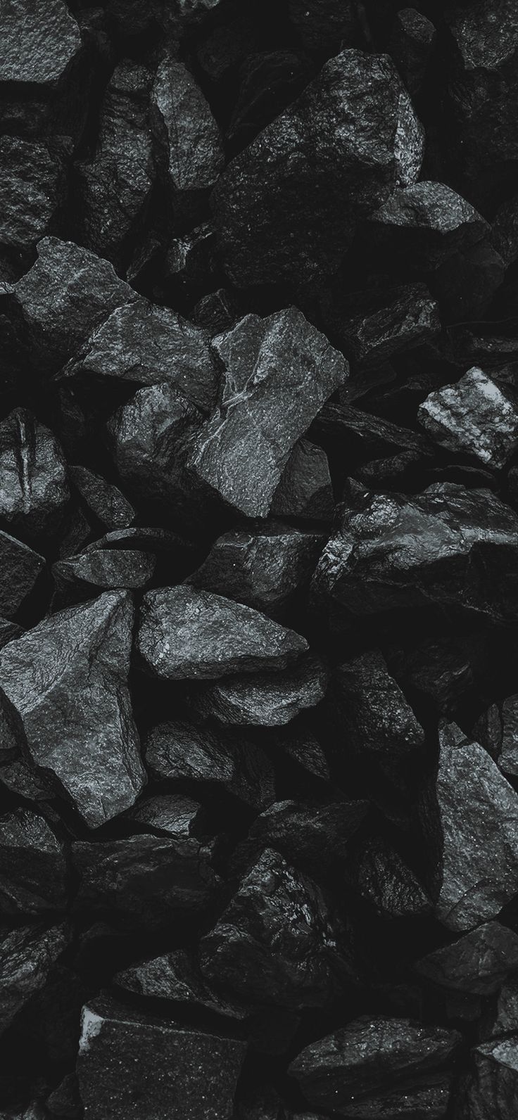 black and white photograph of rocks