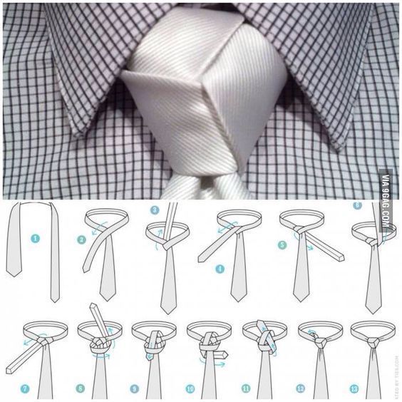 Apr 11, 2017 - Learn how to tie a tie in a Trinity Knot. Ties.comgives a full walkthrough and video in this guide. Cool Tie Knots, Tie Knots Men, Eldredge Knot, Simpul Dasi, Tie Knot Styles, Tie A Necktie, Windsor Knot, Kraf Kertas, Neck Tie Knots