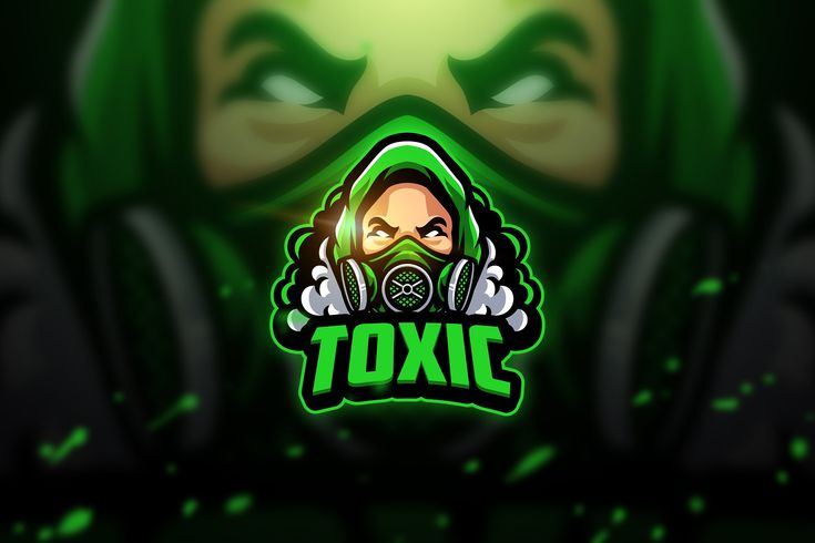 a person wearing a gas mask with the words toxic in front of them