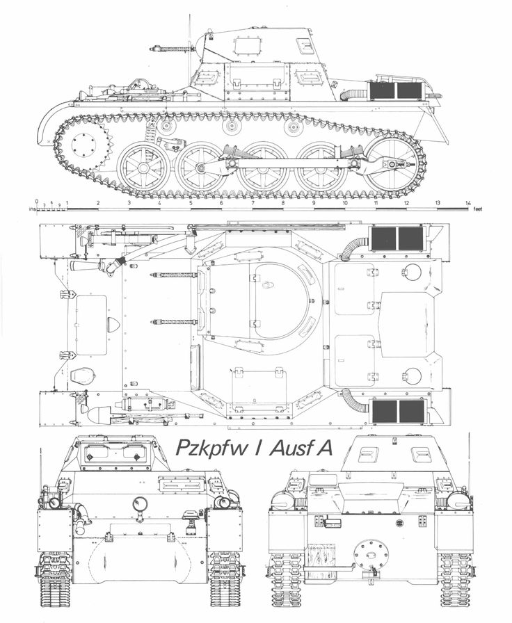 the blueprint drawing shows two different types of tanks, one is an army tank