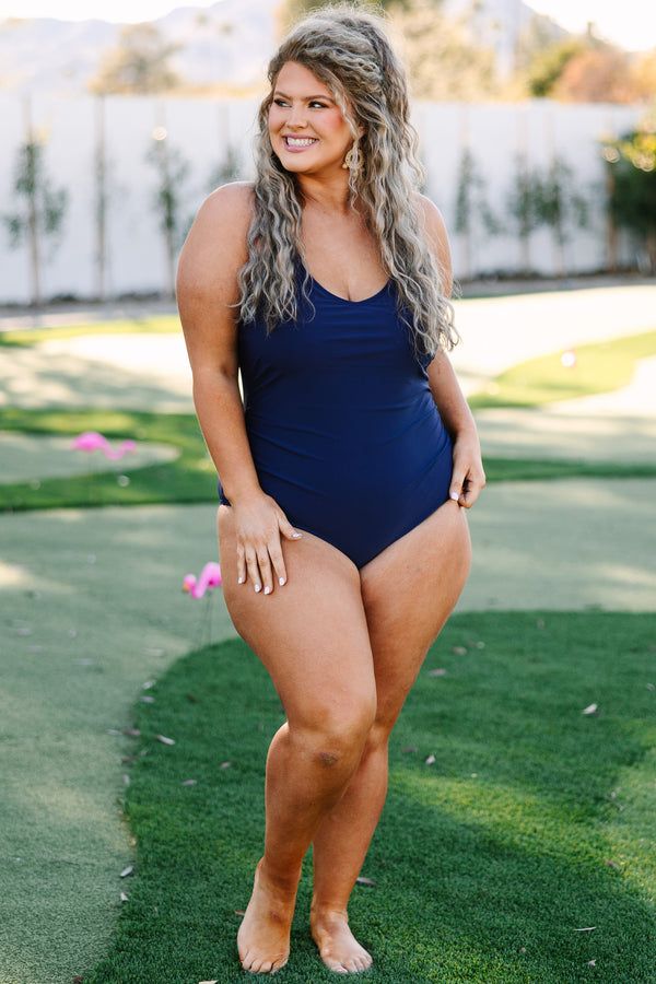 Meet You At The Lake Swimsuit, Navy – Chic Soul Hot Mom Outfits, Cute Kimono, One Piece Style, Beautiful Aged Women, Cute Kimonos, Curvy Women Jeans, At The Lake, Cute Couple Images, Curvy Girl Fashion