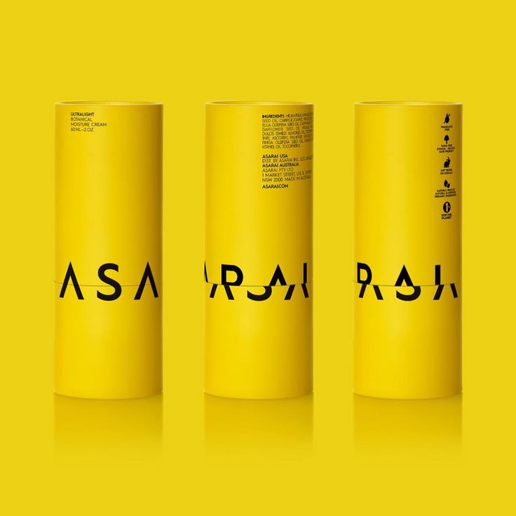 three yellow canisters with black letters on the bottom one says asa and the other says rah