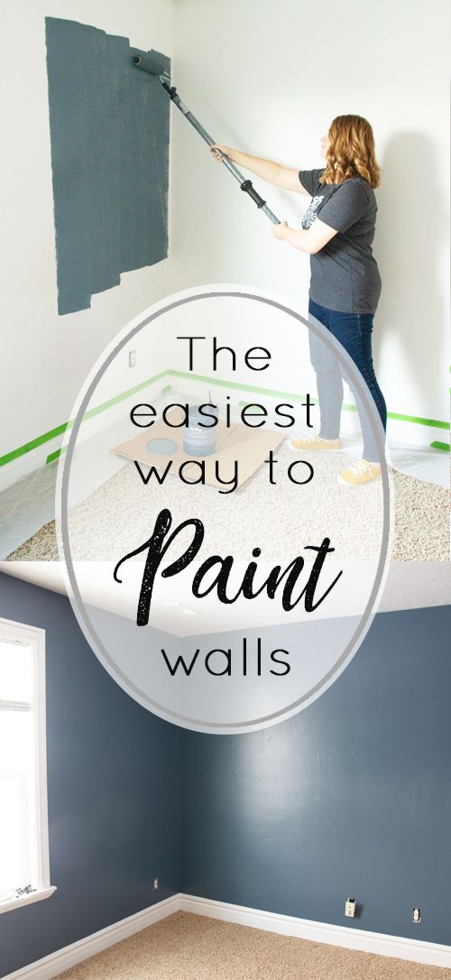 the easyest way to paint walls