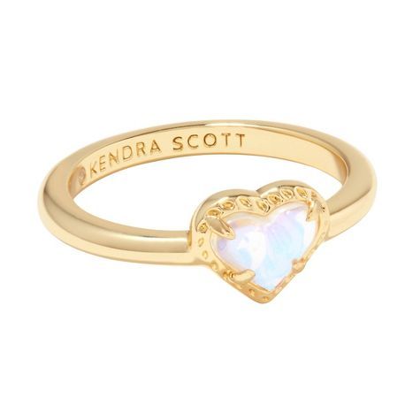 Kendra Scott Anna 14k Gold Over Brass Band Ring - Rose Quartz 7 : Target Trendy Heart-shaped Wedding Rings, Trendy Rings For Valentine's Day Anniversary, Trendy Heart Ring For Valentine's Day Anniversary, Trendy Rings For Anniversary On Valentine's Day, Trendy Adjustable Heart Ring For Anniversary, Elegant Adjustable Heart Cut Stackable Rings, Elegant Adjustable Heart-shaped Stackable Rings, Cute Gold Anniversary Rings, Cute Gold Rings For Anniversary