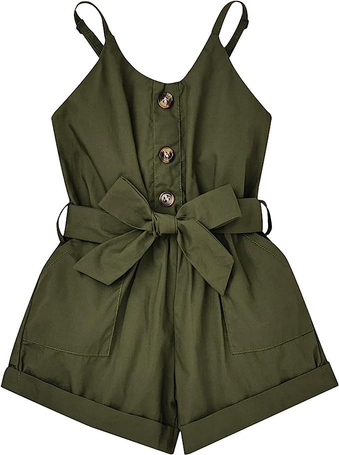 Amazon.com: ODIMAME Girls Romper Size 13-14 Girl Romper Summer Short Jumpsuit V-neck Adjustable Spaghetti Straps Side Pockets Outfits Green 13-14 Years Old: Clothing, Shoes & Jewelry Romper Aesthetic, Summer Jumpsuit Short, Romper Summer, Cute Jumpers, Summertime Outfits, 2024 Christmas, Backless Design, Cute Rompers, Girls Wardrobe