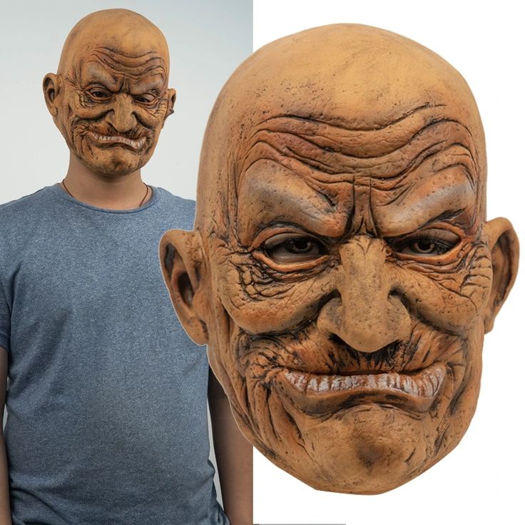 Halloween Old Man Mask Cosplay Adult Funny Realistic Old People Grand – EBuycos Funny Halloween Masks, Old Man Costume, Old Man Mask, Joker Mask, Old Man Face, Creepy Masks, Mascaras Halloween, Horror Party, Horror Masks