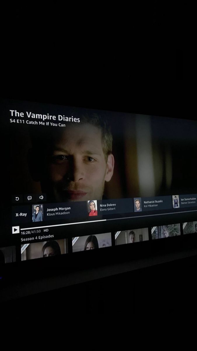 an image of the vampire diaries on tv screen