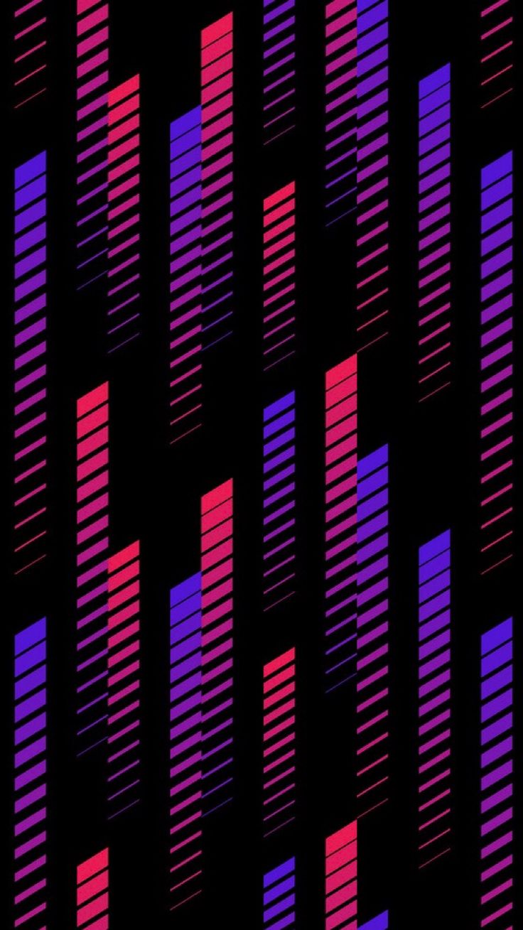 an abstract pattern made up of lines and squares in pink, purple, and blue