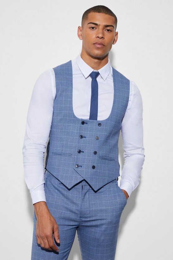 Waistcoat Designs, Check Vest, Flannel Vest, Social Calendar, Double Breasted Waistcoat, Mens Waistcoat, Men's Waistcoat, Mens Suit Vest, Going Out Trousers