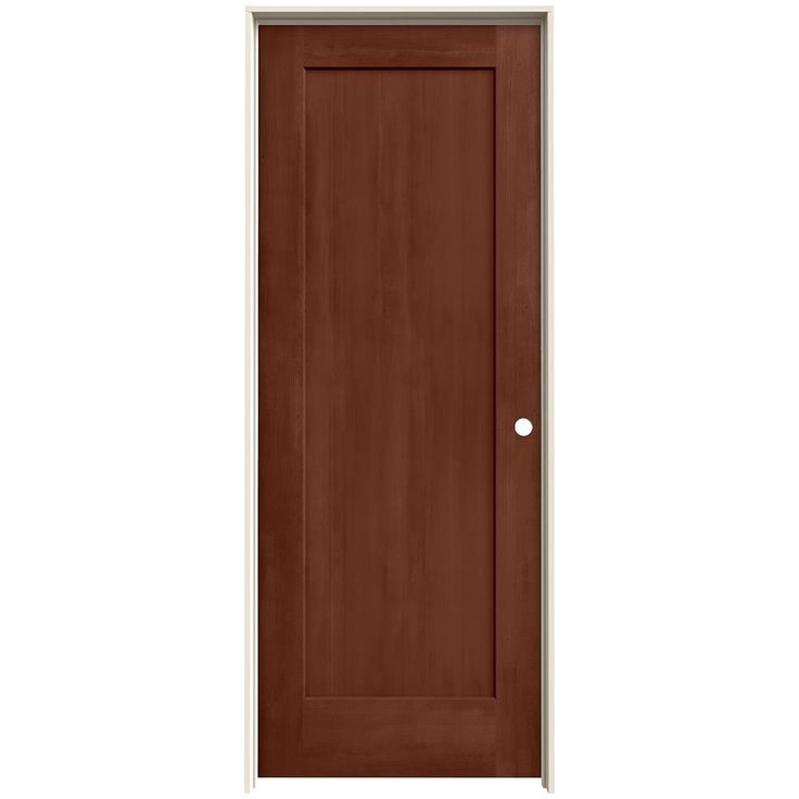 a wooden door on a white background