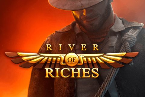 the logo for river of richies featuring a man in a cowboy hat and leather jacket