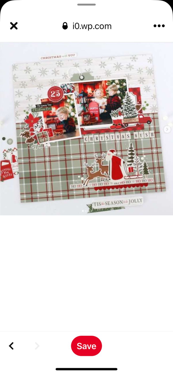 a christmas card with the words merry on it and an image of santa's sleigh