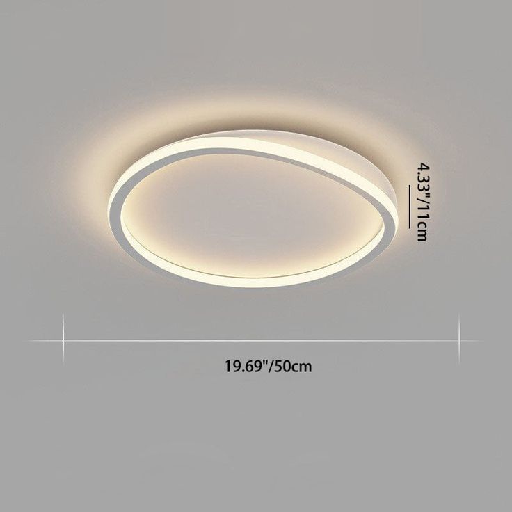 an image of a ceiling light that is in the middle of a room with measurements