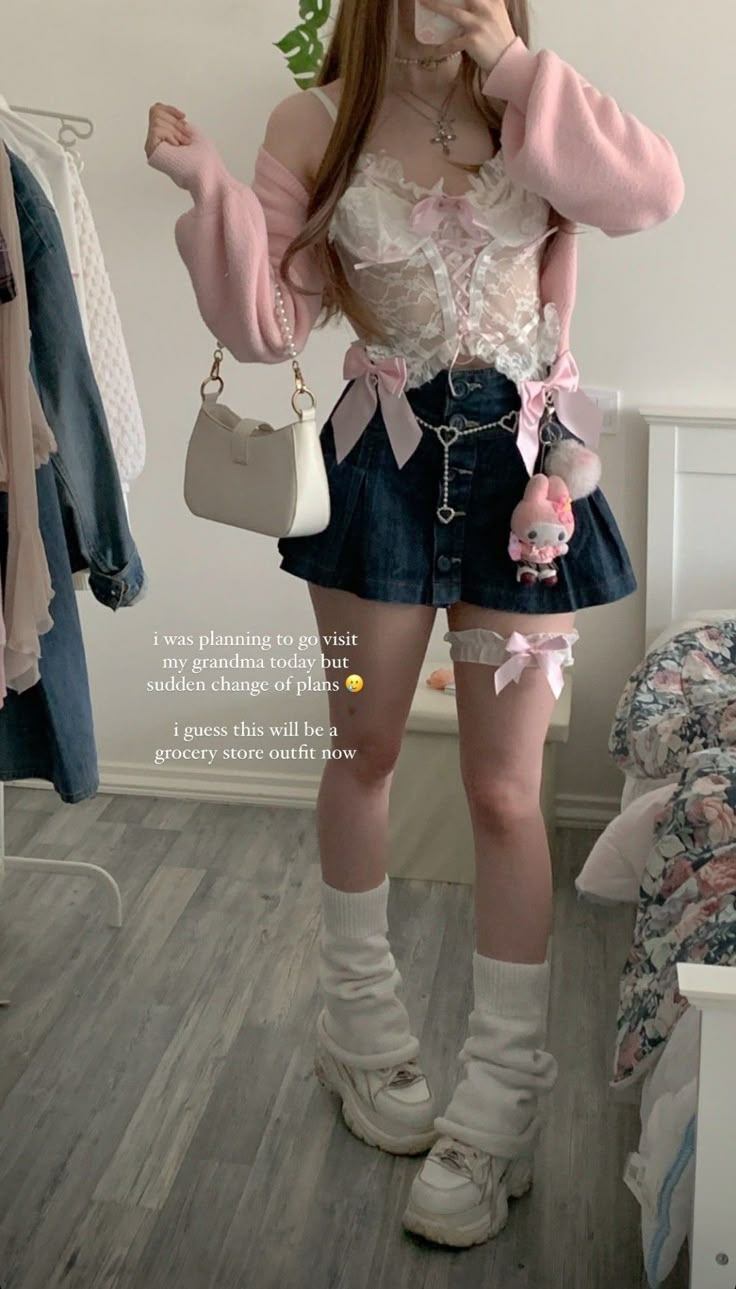 Cutesy Outfit, Kawaii Outfit Ideas, Outfits Coquette, Coquette Outfits, Coquette Outfit, Kpop Concert Outfit, Feminine Elegance, Kawaii Fashion Outfits, Aesthetic Coquette