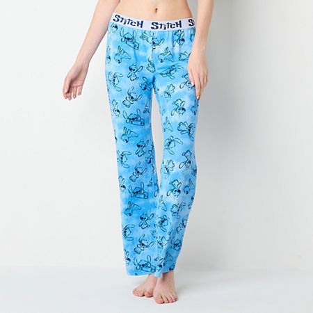 Sleep soundly knowing you are in the comfort of this pair of junior's and women's graphic pajama pants from Disney featuring the lovable alien, Stitch. They are made from soft stretch-jersey with an embroidered elastic waistband for easy on-and-off.# Pieces In Set: 1 PairFeatures: Comfort WaistbandCharacter: StitchClosure Type: Full ElasticApparel Length: 44.25 InchesFiber Content: 95% Polyester, 5% SpandexFabric Description: JerseyInseam: 30 1/2 InCare: Machine Wash, Tumble DryCountry of Origin Disney, Womens Pajamas Pants, Pants Blue, Pants Color, Pajamas Women, Pajama Pants, Pajamas, Product Description, The Originals