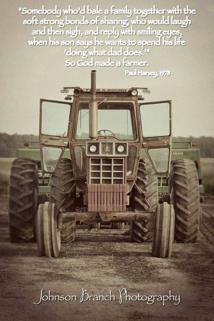 an old tractor with the words john bran photography on it's front and side