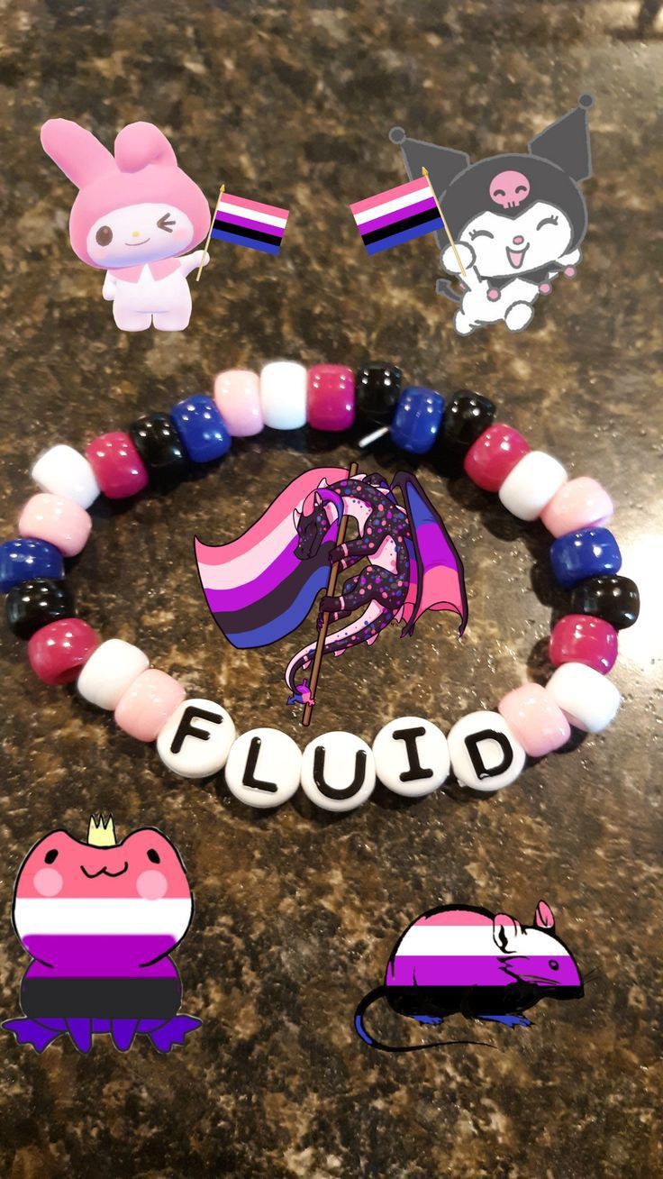 Pride Bracelet Ideas, Lgbt Bracelet, Pulseras Kandi, Genderfluid Pride, Diy Kandi Bracelets, Diy Kandi, Kandi Ideas, Lgbtq Funny, Kandi Cuff