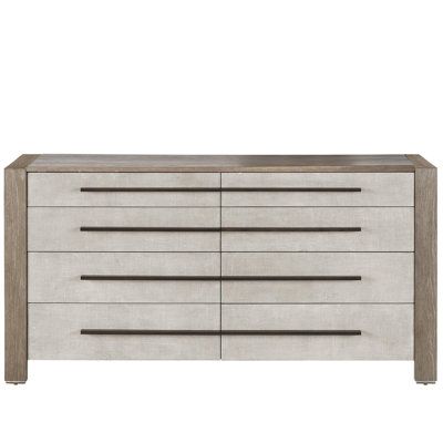 an image of a white and grey dresser