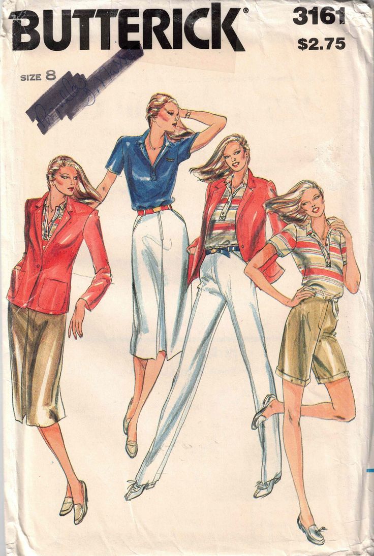 a woman's blouse and pants sewing pattern from butterick