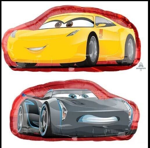 two cartoon cars are shown side by side, one is yellow and the other is gray