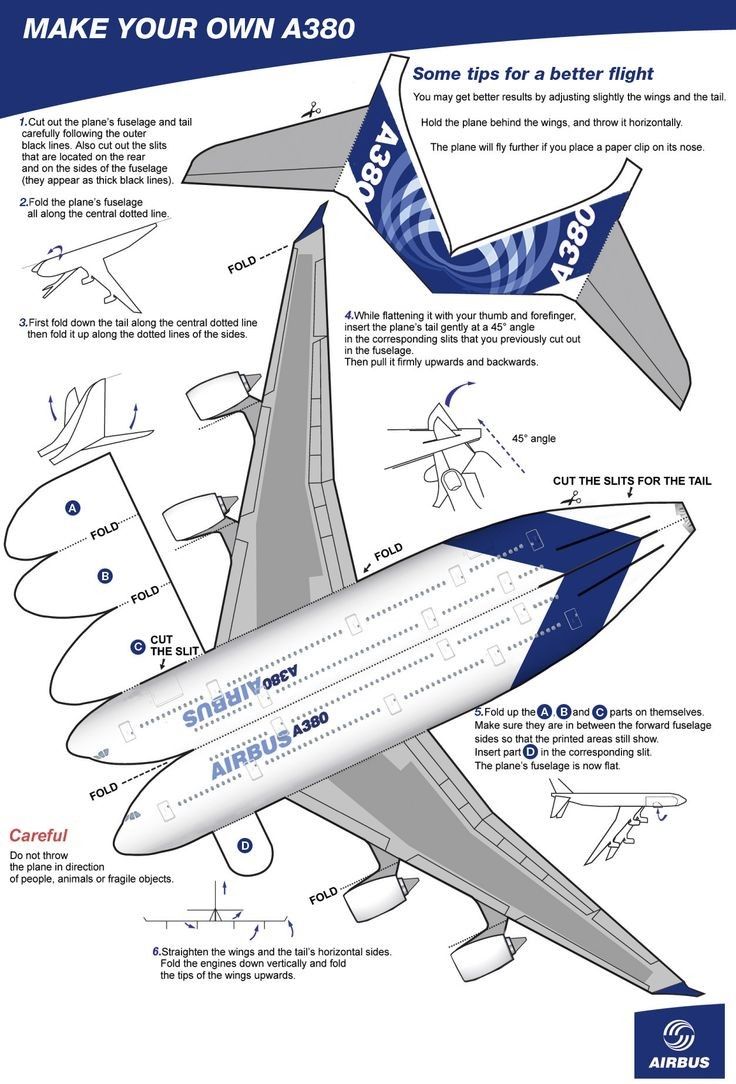 an airplane is shown with instructions to make it look like it has been cut out