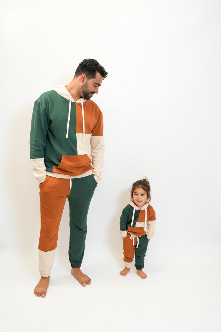 Matching Jogger sets for the whole family! Pants and Hoodie sold together as a set Womens:  - Hoodie is designed as a crop style to hit at the waist, if you prefer a standard hoodie, order the mens size Womens Hoodie, Crop Style, Matching Family Outfits, Jogger Set, Family Outfits, Cropped Style, Sport Wear, Mommy And Me