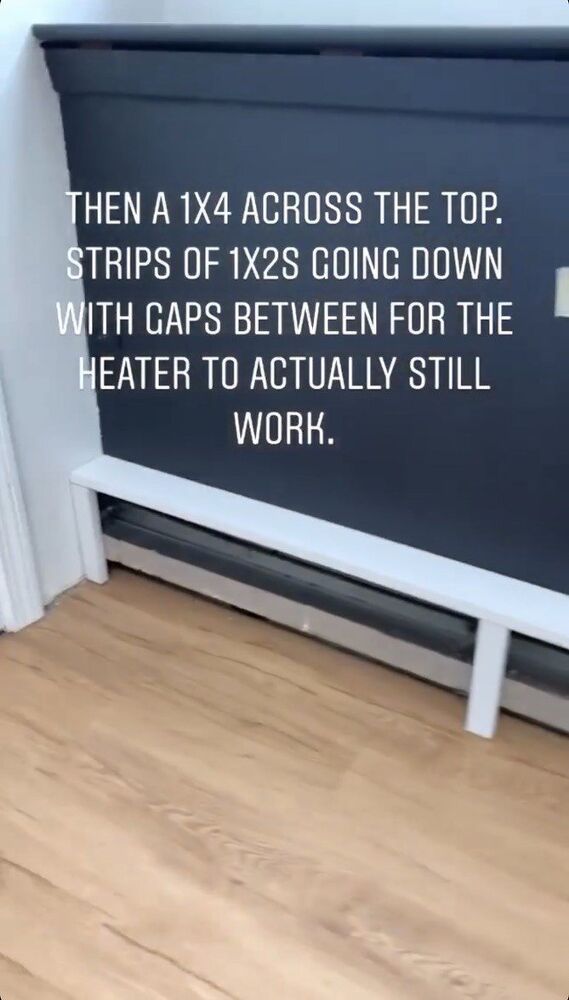 there is a sign on the wall that says, then at 4x4 across the top ships of texas going down with caps between for the heater to actually still work