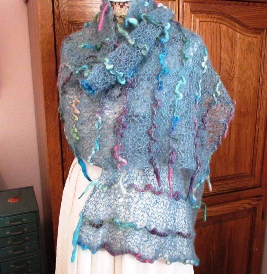 Sea Glass Wrap Front Ladder Yarn, Peg Loom, Low Vision, Glass Wrap, Play Together, Lace Wrap, Mohair Yarn, Loose Ends, Sea Shore