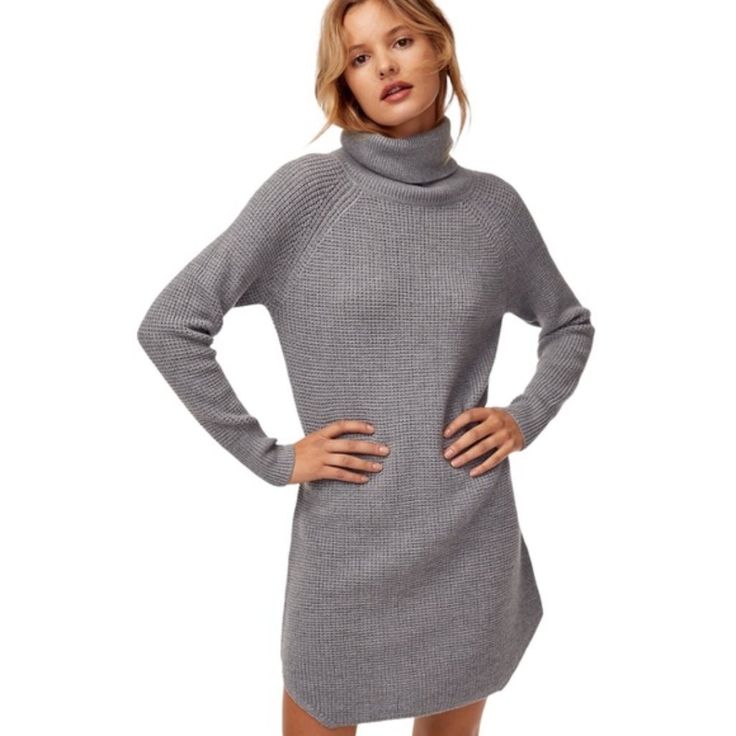 Questions? Leave A Comment Below! Aritzia Dress, Aritzia Wilfred, Knit Sweater Dress, Leave A Comment, Knit Sweater, Sweater Dress, Colorful Dresses, Long Sleeve Dress, Womens Dresses