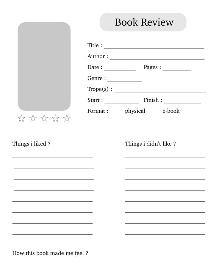 the book review worksheet is shown with three stars on top and one in the bottom