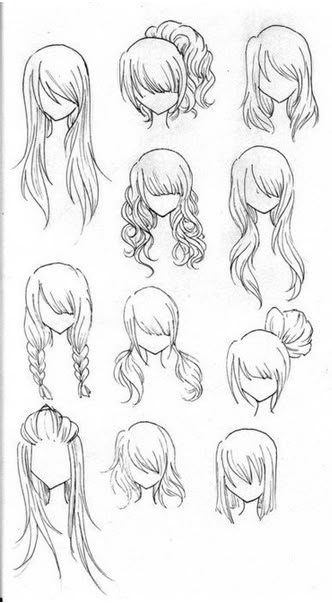 an image of different hairs and hair styles