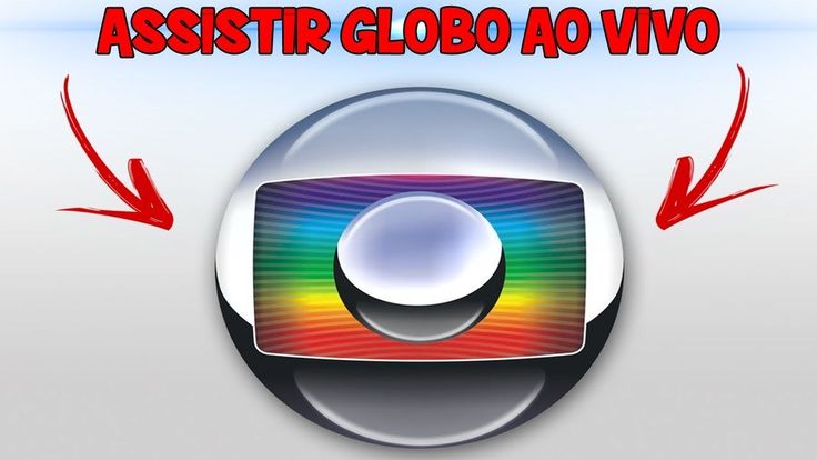 the logo for assistr globo ao vio is shown with arrows pointing to it