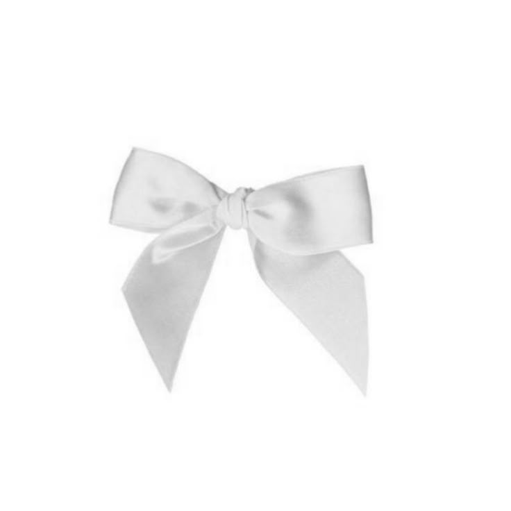 a white bow on a white background