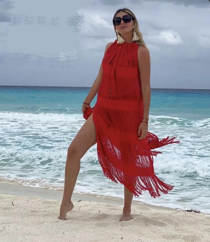 ALLE BOHO LULA, Swim Cover-up & Beachwear Maxi Dress - ALLE Handbags Artisanal Clothing, Frayed Dress, Boho Swim, Light Structure, Maxi Beach Dress, Beautiful Midi Dresses, Boho Beach Dress, Etsy Wedding Dress, Beach Maxi Dress