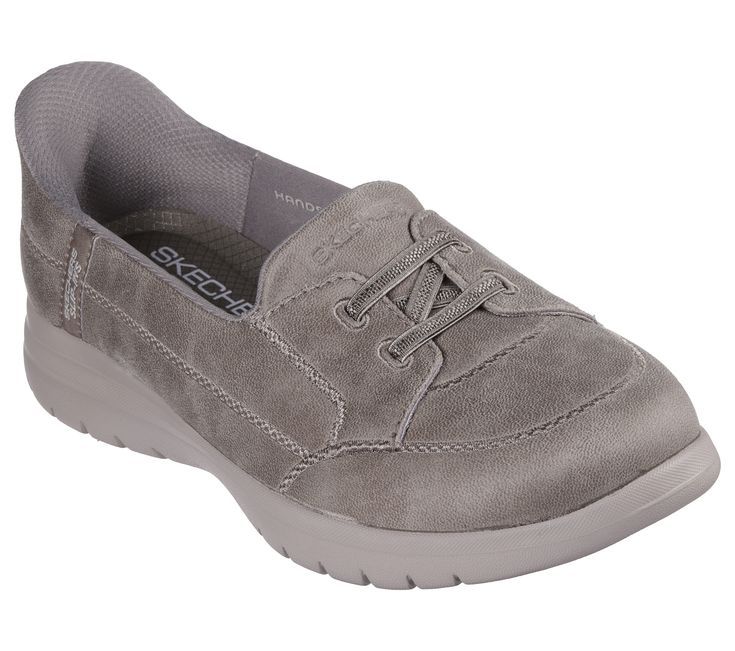 Step into convenient low profile comfort wearing Skechers Hands Free Slip-ins On-the-GO Flex - Source. Designed with our exclusive Heel Pillow , this casual slip-on features a vegan leather upper with vamp detail, a Skechers Air-Cooled Memory Foam insole, and lightweight ULTRA GO cushioning. | Skechers Women's Slip-ins: On-the-GO Flex Shoes | Wide Width | Skechers Hands Free Slip-ins for an easy fit | Exclusive Heel Pillow holds your foot securely in place | Lightweight, responsive ULTRA GO cush Slip-on Sneakers With Cushioned Breathable Footbed, Breathable Slip-on Sneakers With Cushioned Footbed, Comfortable Canvas Slip-on Sneakers With Cushioned Footbed, Comfortable Lightweight Slip-on Sneakers With Cushioned Footbed, Ergonomic Slip-on Sneakers With Cushioned Footbed, Skechers Relaxed Fit, Skechers Memory Foam, Shoe Technology, Skechers Women