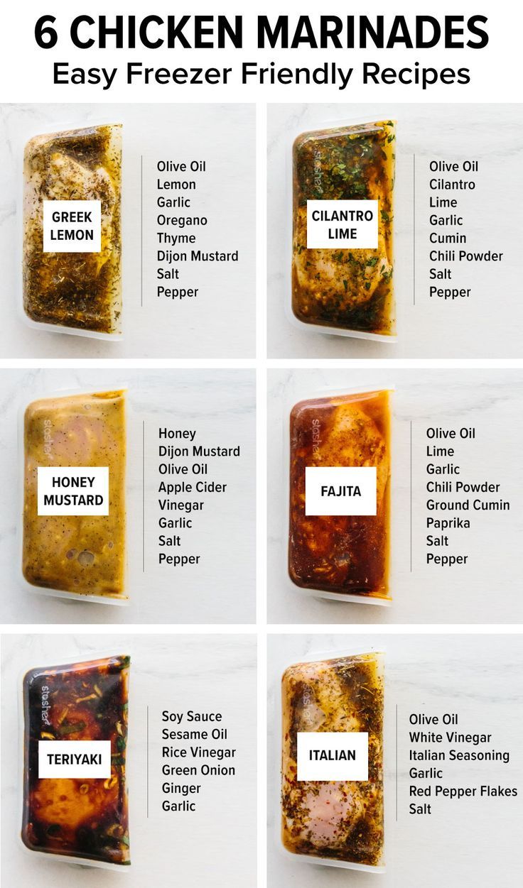 Easy healthy chicken marinade recipes that are also freezer-friendly Chicken Breast Marinade Recipes, Chicken Marinade Recipes, Chicken Marinade, Makanan Diet, Marinade Recipes, Homemade Spices, God Mat, Chicken Marinades, Chicken Dishes Recipes