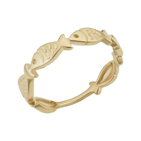 This minimalist gold jewelry for women is exquisitely made in Italy of genuine 14k yellow gold and it features the radiance of true gold. A school of fish swimming is showcased in this women's gold ring and its intricate detail is simply captivating. Simple, elegant, stylish, this 14 karat gold ring for women is perfect for everyday wear and it will also match other gold jewelry, such as earrings, necklace, bracelet, and more rings. Key Features: Metal: 14k Yellow Gold - Real Gold, Not plated no Minimalist Gold Jewelry, Gold Minimalist Jewelry, Fish Ring, Gold Ring For Women, School Of Fish, Gold Fish, Fish Swimming, Simple Elegant, Goldfish