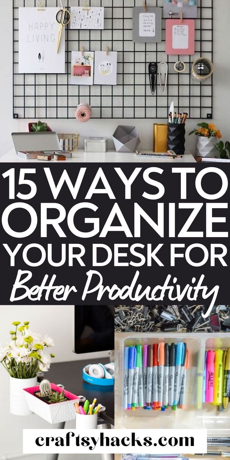 the top five ways to organize your desk for better productivity