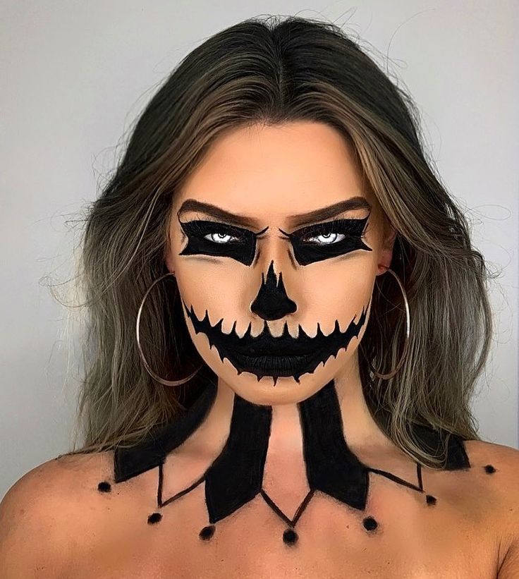 Creative Halloween Makeup, Halloween Makeup Clown, Maquillage Yeux Cut Crease, Halloweenský Makeup, Holloween Makeup, Creepy Halloween Makeup, Cute Halloween Makeup, Halloween Makeup Diy, Halloween Makeup Pretty