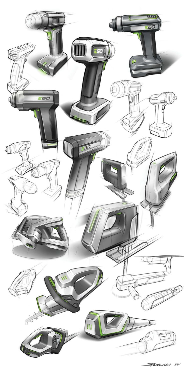 the concept sketches for an upcoming sci - fi film are shown in green and black