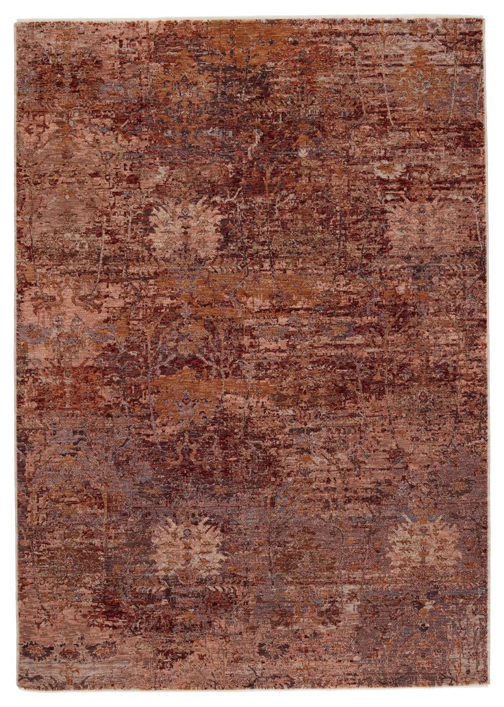 Jaipur Living Valentia Collection VLN14 Ozella 65% Polyester 35% Viscose Machine Made Updated Traditional Floral Rug RUG152960 Rust Area Rug, Living Vintage, Jaipur Rugs, Jaipur Living, Updated Traditional, Rug Direct, Silk Rug, Burke Decor, Red Area Rug