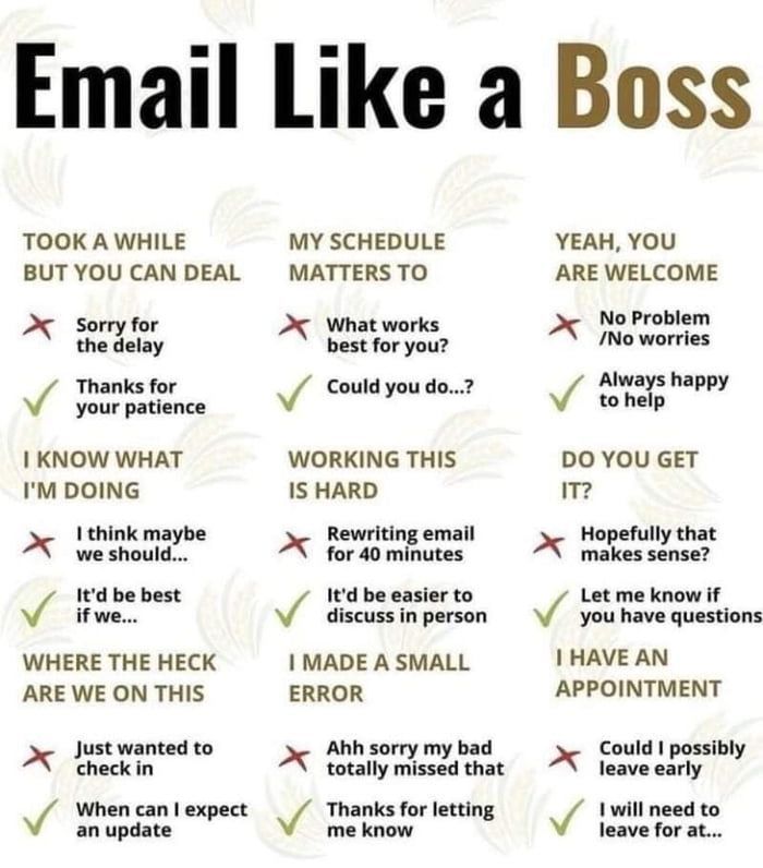 an email like a boss poster with the words, i do not know what to do