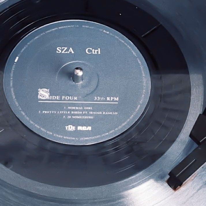 an old record that has been turned into a music player's turntable for sale