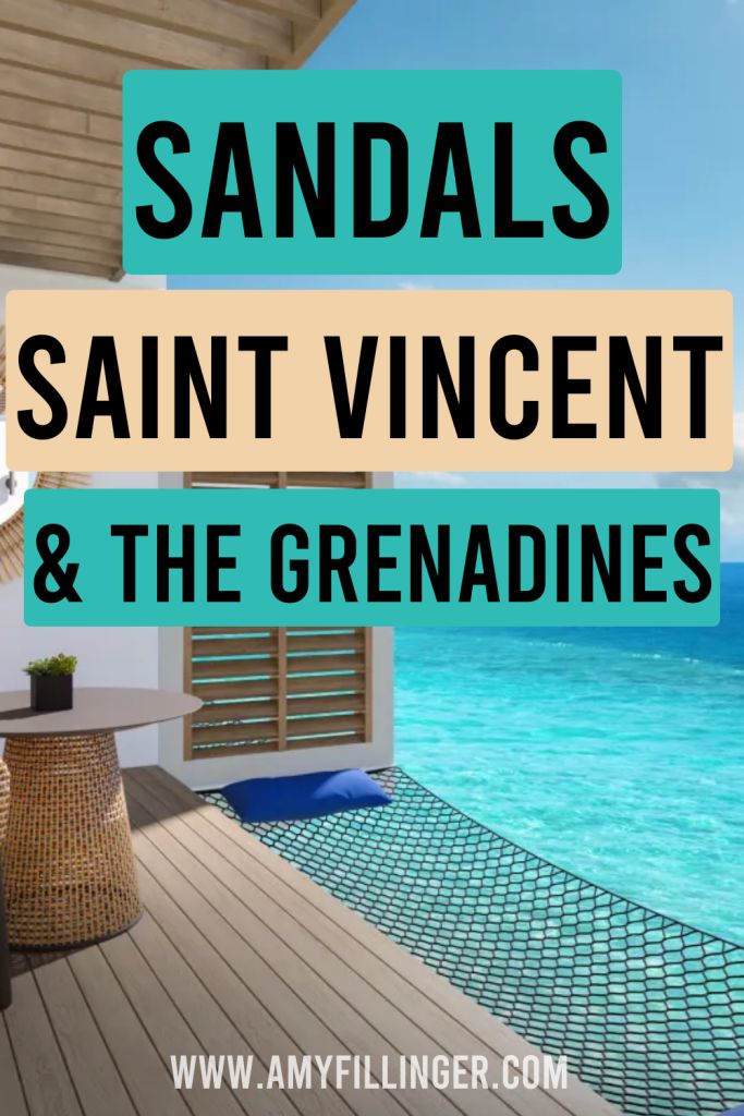 a balcony with the words sandals saint vincent and the grenadines