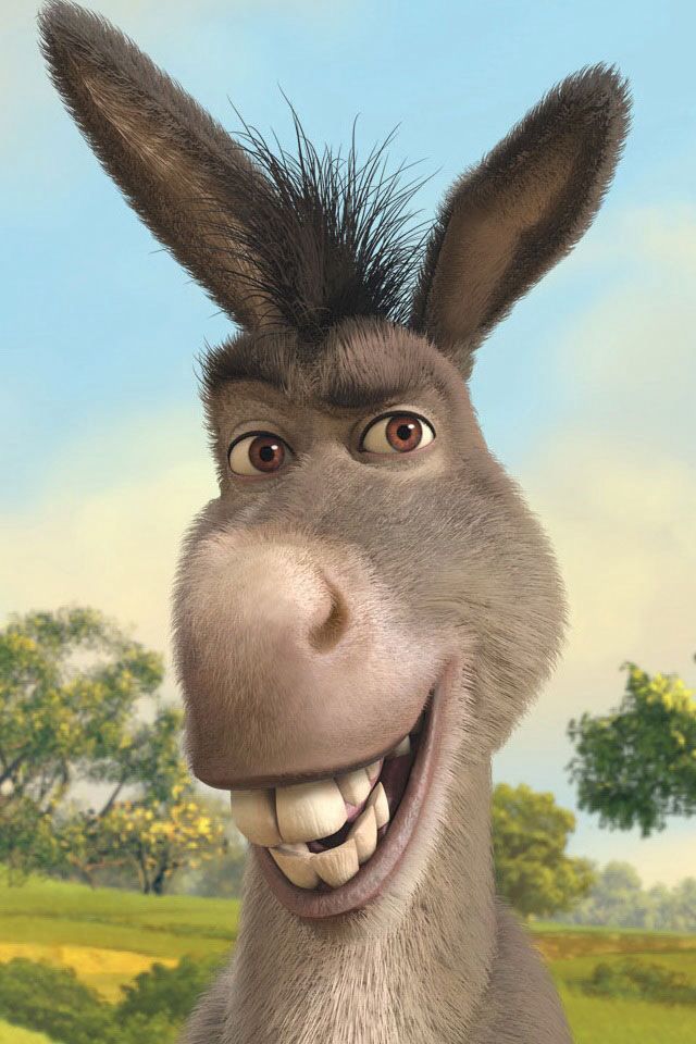 a donkey is smiling with the caption did anybody said'waffles?