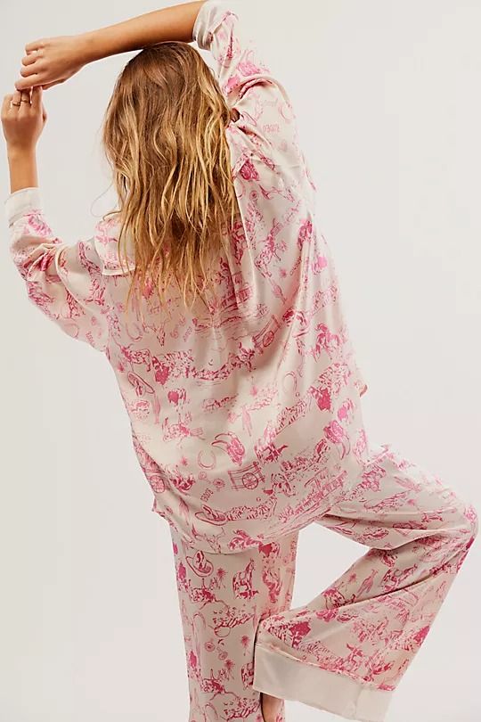 Dreamy Days Pajama Set | Free People Silk Pjs For Women, Free People Pajamas, Cozy Pajama Set, Luxury Pajamas For Women, Dainty Pajamas, Girly Pajamas, Free People Lounge, Bridesmaids Pajamas, Feminine Loungewear